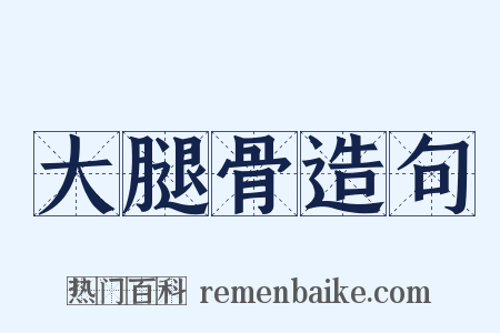 大腿骨造句是什么意思的图片